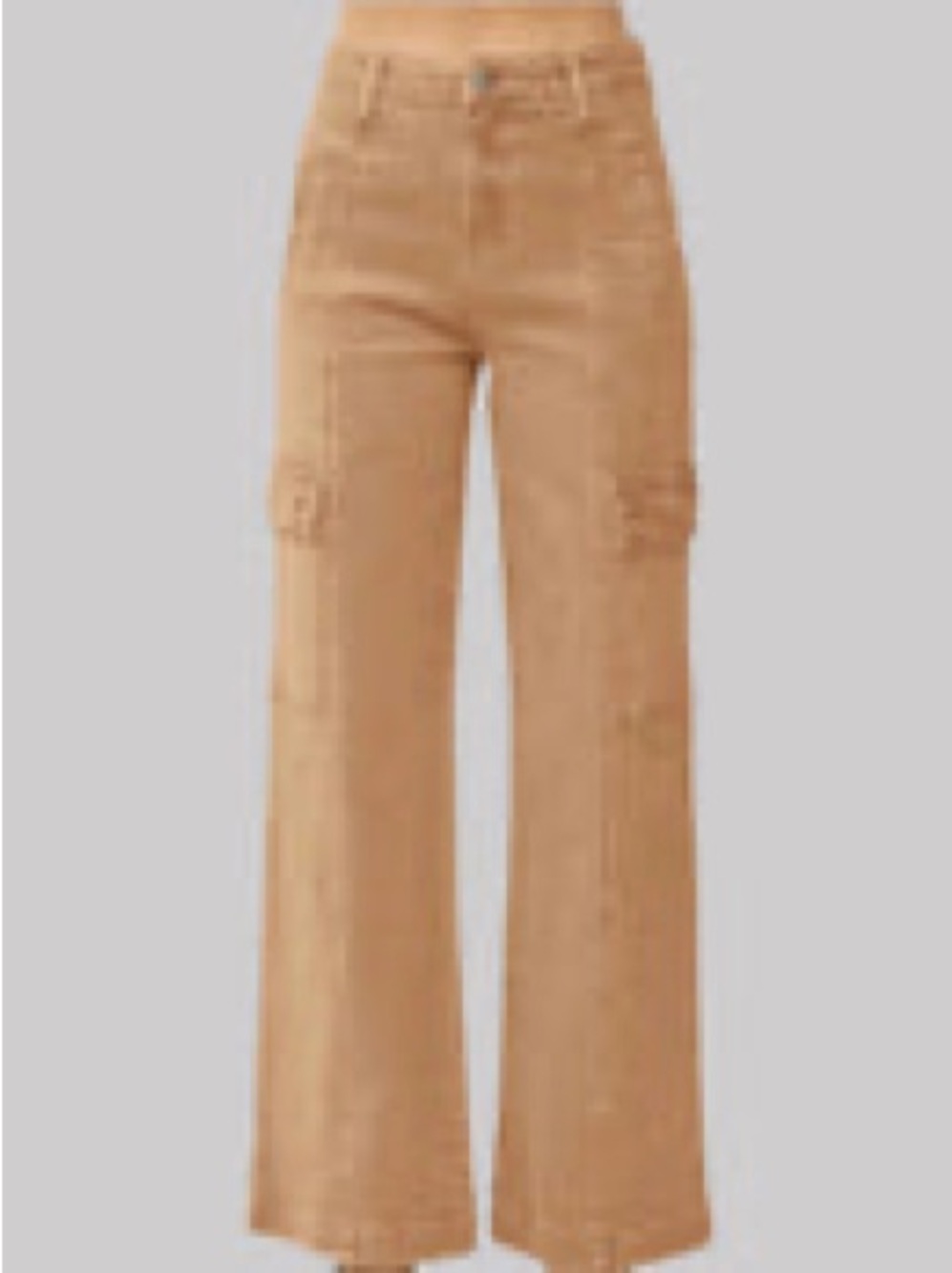 Risen High Rise Wide Leg Cargo Jean - 11/30 - Cocoa Brown